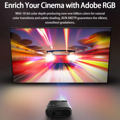 AUN AKEY9S Android Projector Auto Focus Full HD 4K Support - Image 3