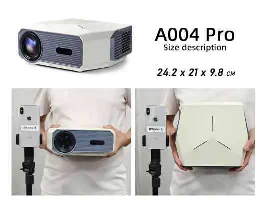 Size A004 Pro - Best Projector - AUN Projector