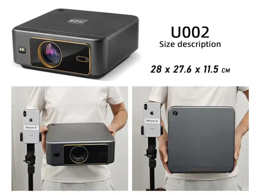 Size U002 - Best Projector - AUN Projector