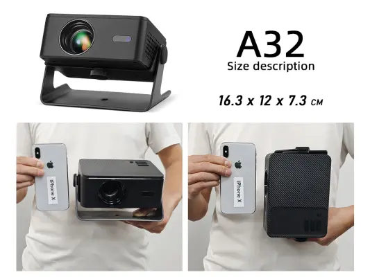 Size A32 - Best Projector - AUN Projector