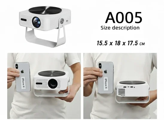 AUN A005 Projector Size Comparison - Best Projector - AUN Projector